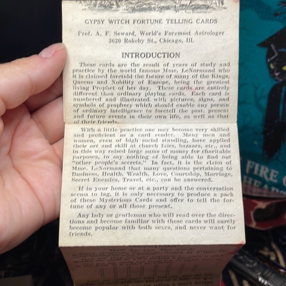 Vintage RARE 1903 Gypsy Witch Fortune Telling Cards Full Deck Oddities Tarot - Picture 7 of 15